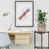 DNA Colorful Watercolor Print