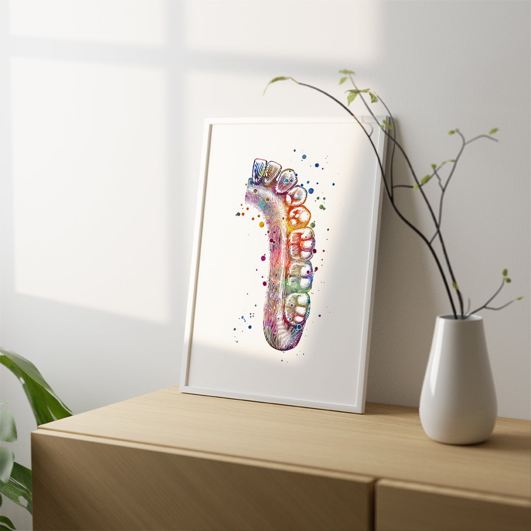 Teeth Art Print - gift idea for dentist