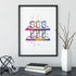 Colorful Science Watercolor Print, Tripod with Test Tubes, Chemistry Lab Wall Art for Scientists, Teachers, and Students