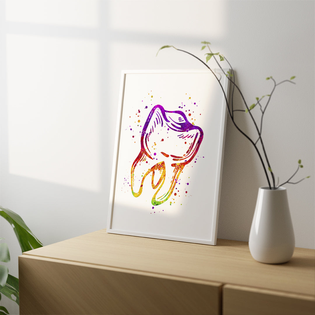 Tooth Print – Colorful Wall Art for Pediatric Dentists