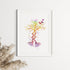 DNA Tree Watercolor Art Print Science Art