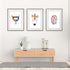 Detailed anatomical urology print set for modern healthcare spaces.