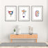 Urology Watercolor Anatomical Art Prints Set of 3