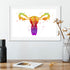 Uterus Anatomy Watercolor Art Print