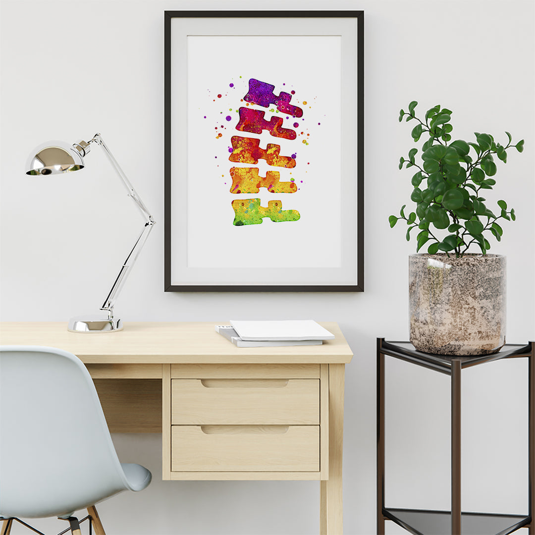 Bring a unique blend of art and science to your chiropractic clinic with this Vertebrae Bones Vibrant Print.
Personalize your print with a name, initials, date, message, or quote – all at no extra cost! Simply reach out to me with your request.