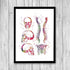 Chiropractic Clinic Wall Decor Set of 3 Prints - PrintsFinds