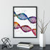 DNA Art Science Abstract Painting Poster - PrintsFinds