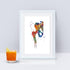 Hip Joint Pelvis and Femur Anatomy Art print - PrintsFinds