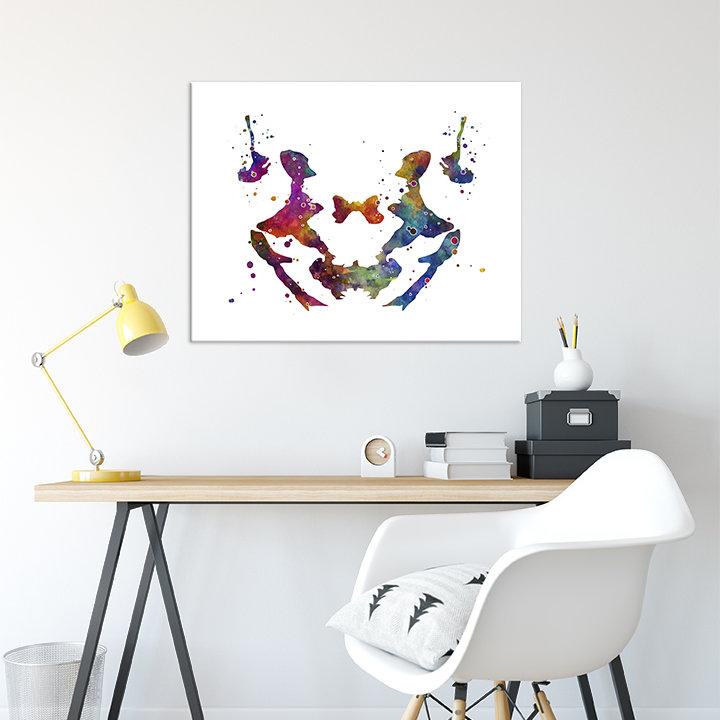 Rorschach art Print Inkblot Test - PrintsFinds