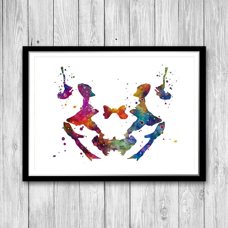 Rorschach art Print Inkblot Test - PrintsFinds