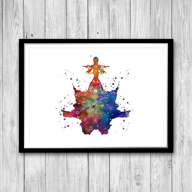 Rorschach ink blot art print - PrintsFinds