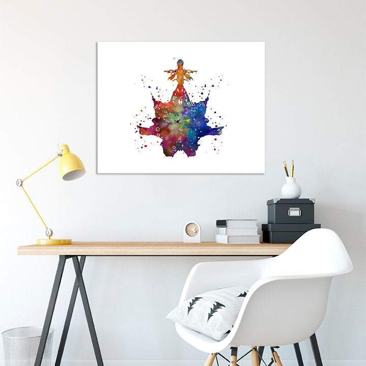 Rorschach ink blot art print - PrintsFinds