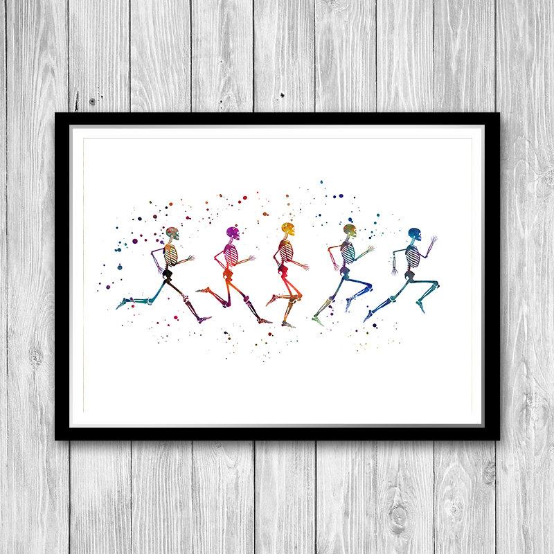 Running Phases, Physical therapy art - PrintsFinds