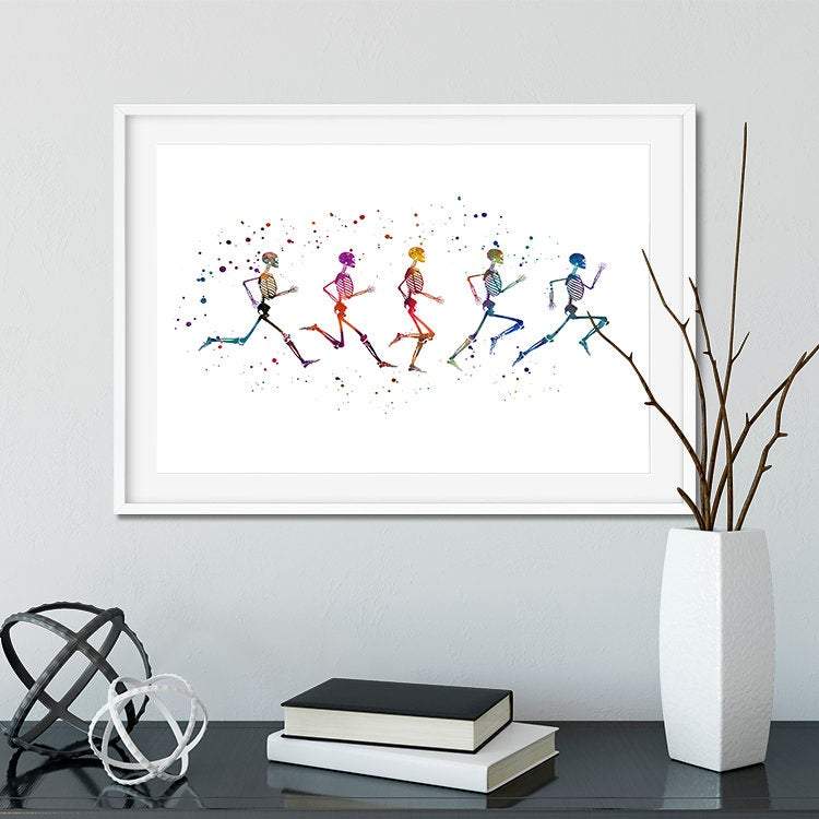 Running Phases, Physical therapy art - PrintsFinds