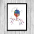 Science decor bacteriophage virus biology art print - PrintsFinds